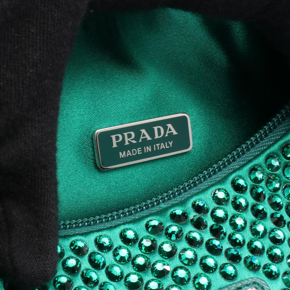 Pre-Loved Prada Mini Satin Crystal Re Edition 2000 Shoulder Bag - Picture 4 of 5